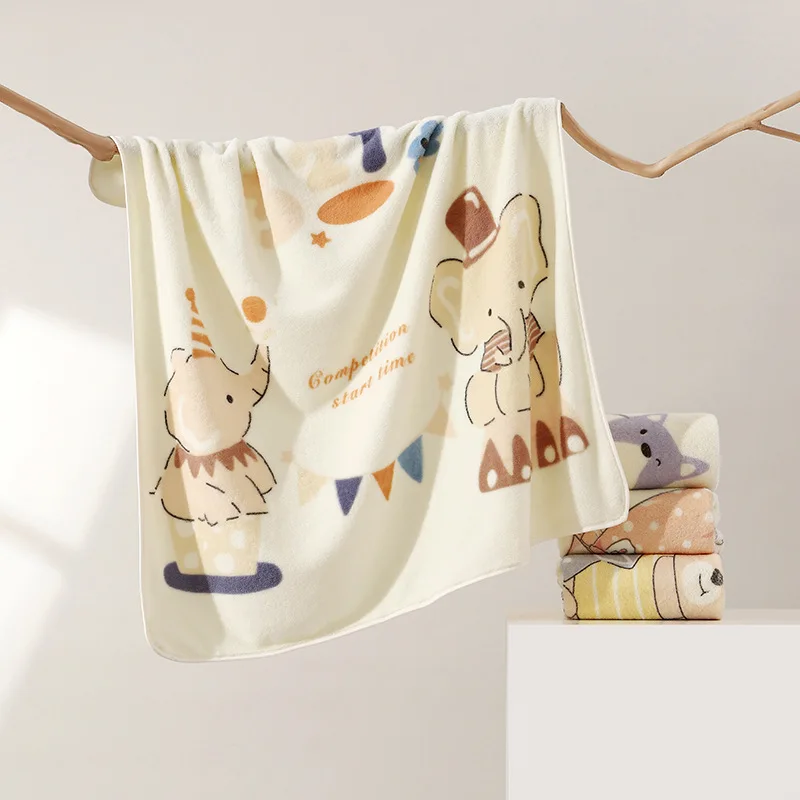 Cartoon Fleece Baby Blanket Cute Kindergarten Nap Cover Baby Swaddle Wrap Stroller Blanket Bath Towel Newborn Bedding Baby Items