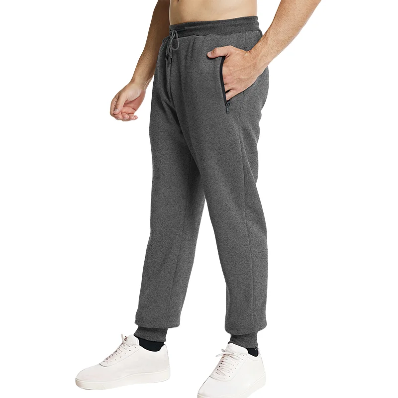 Új sweatpants Domboldal Cipzár pockets férfiak joggers pályán nadrágot Alkalmazkodó m derékon Élegáns játékos Alkalmi Nadrág Buggyos Fitnesz edzőterem Öltözés