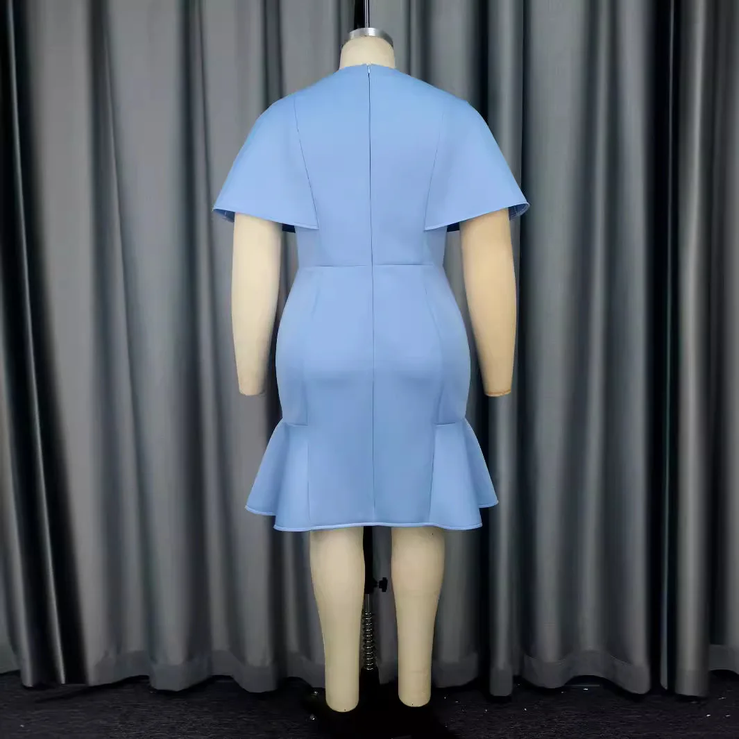 

AM040327 Elegant Waist Wind slimming Party Bag Hip Skirt 3D Bow Personalized Fishtail Skirt Dress y2k