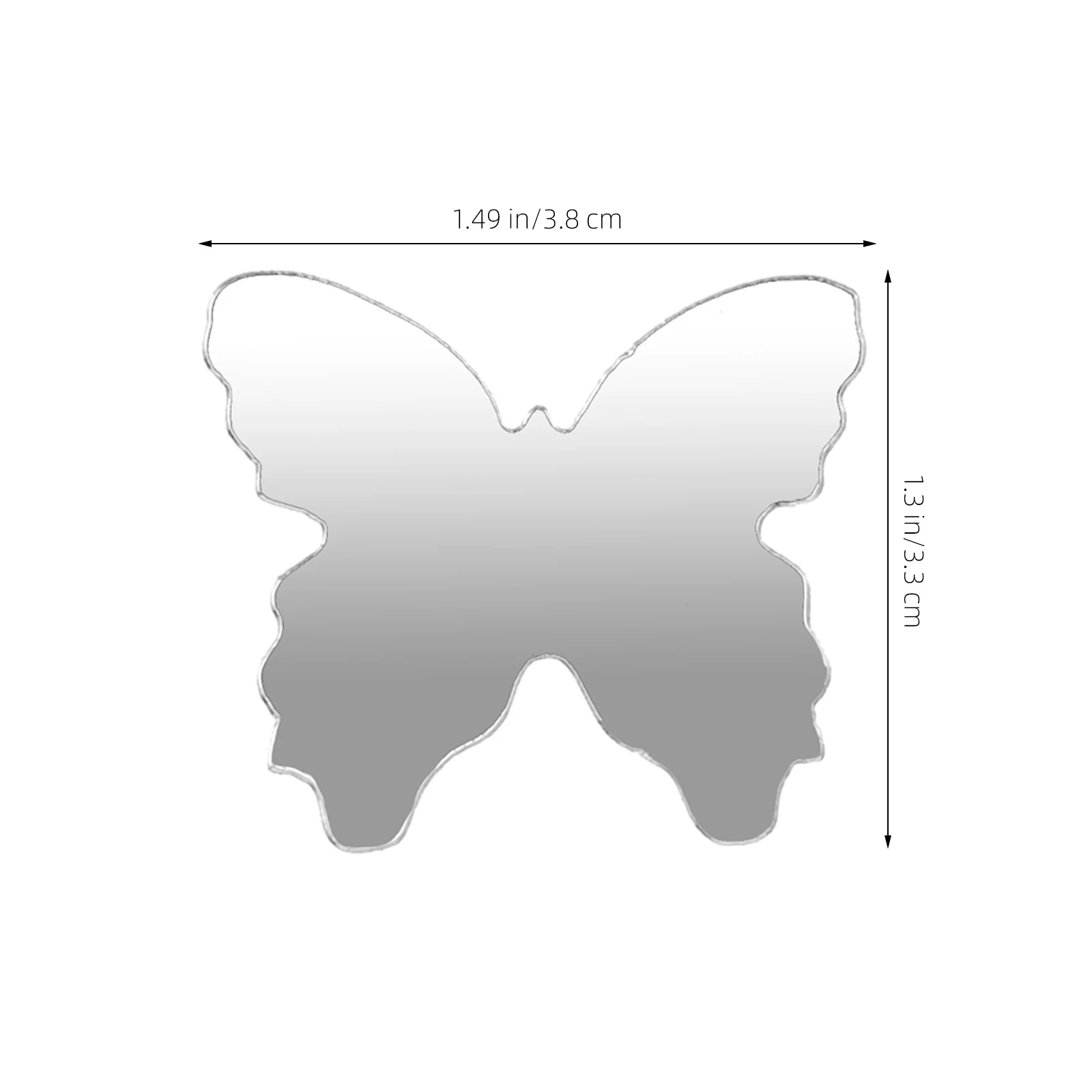 5개 미니 접착식 거울 스티커 휴대폰 뒷면 포켓 메이크업 액세서리용