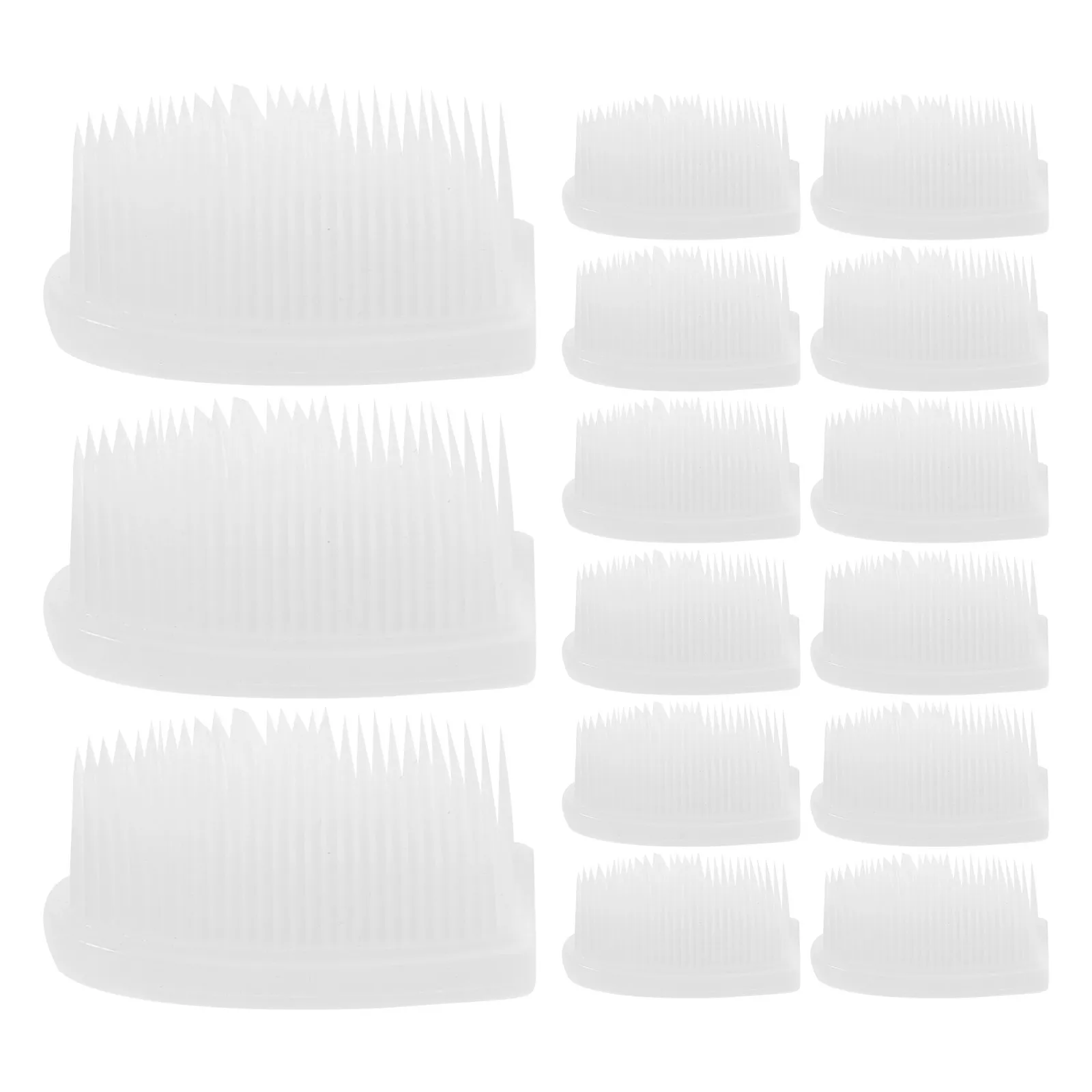 30Pcs Silicone Nano Toothbrush Heads Soft Replacement Brush Ultra Soft Bristles Manual Toothbrush Head for Sensitive Gums Dental