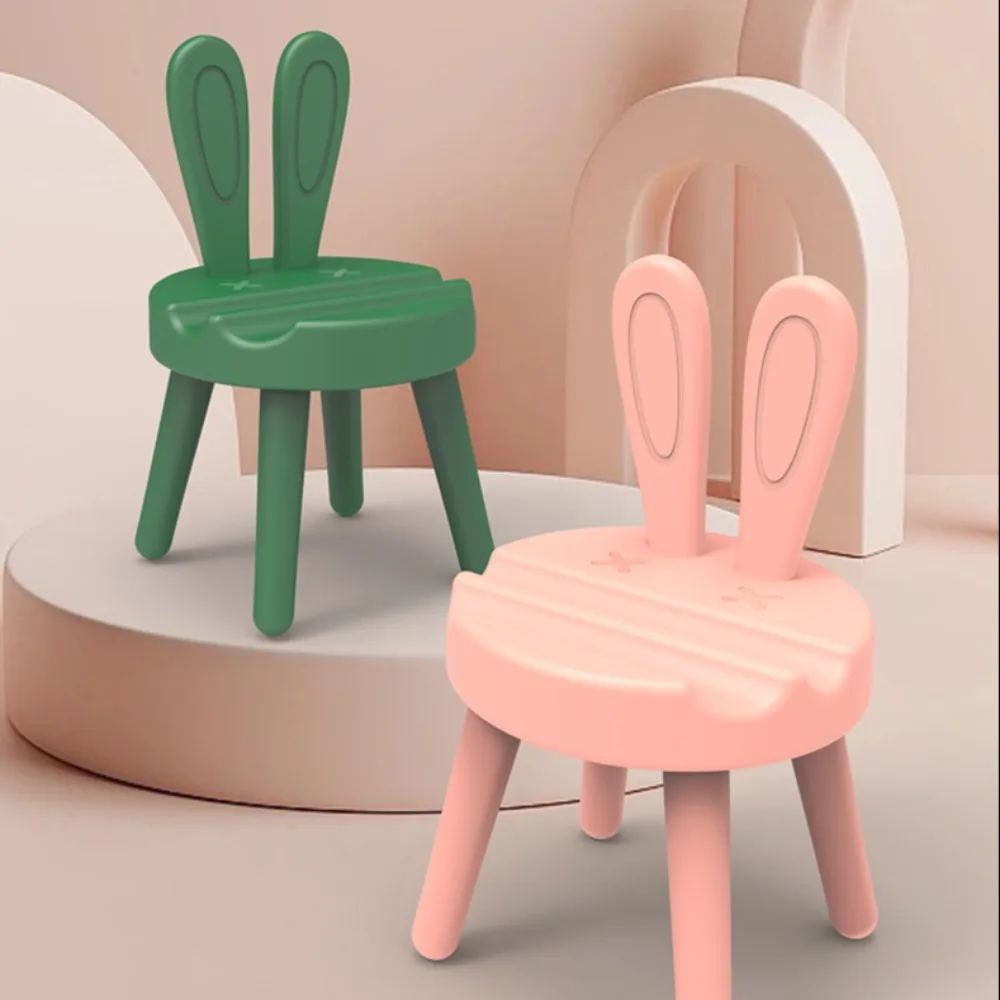 Creative Chair Mobile Phone Stand Portable Mini Lazy Mobile Phone Stand Universal Candy Color Chair Phone Holder Desktop