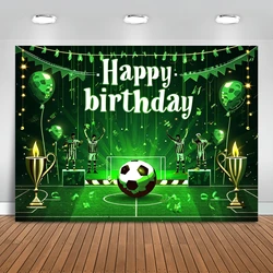 Birthday Party Background Football Field Photo Background Football Theme Birthday Party Decoration