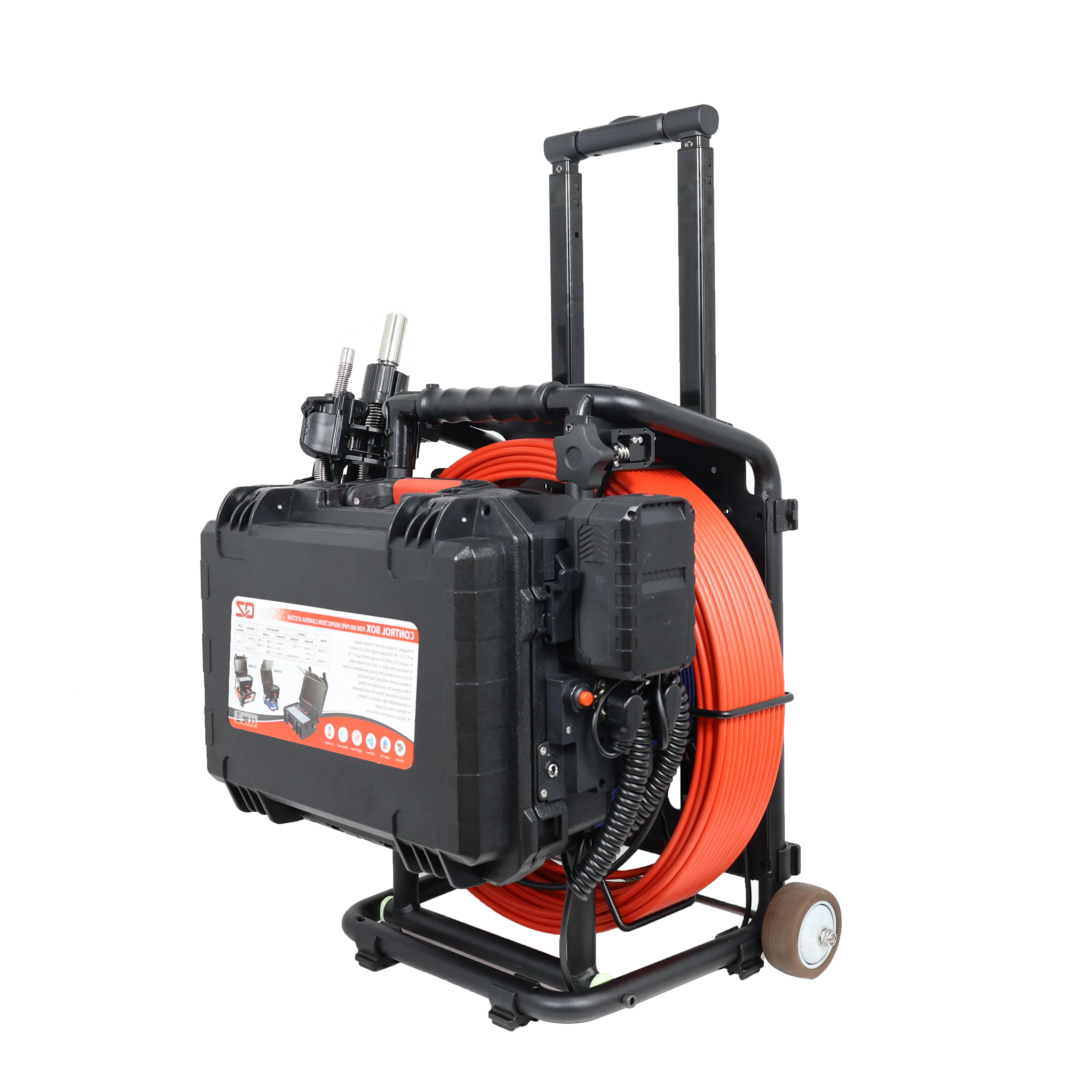 กล้องตรวจสอบท่อระบายน้ำ QYTeco ระบบคู่ รุ่นใหม่ กล้องวงจรปิดวิดีโอขายดี พร้อมหัวกล้องคู่สำหรับทำความสะอาดท่อ