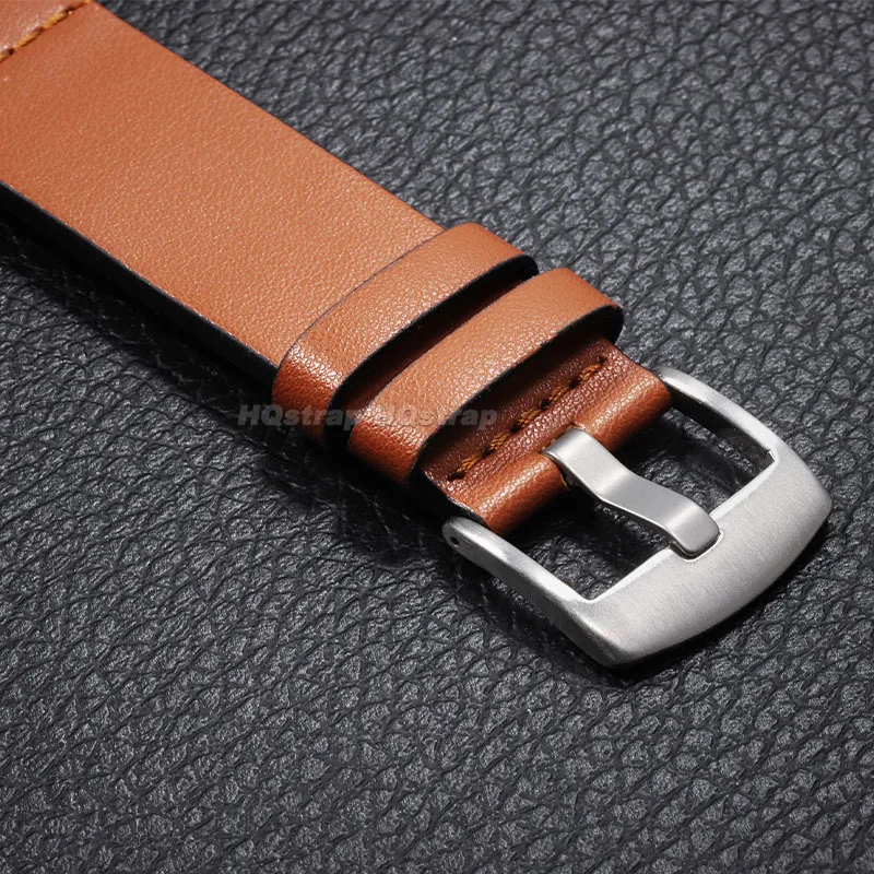 Кожаный ремешок 18 мм, 20 мм, 22 мм, 24 мм, быстросъемный ремешок для браслета Seiko, спортивный браслет, универсальный сменный ремень