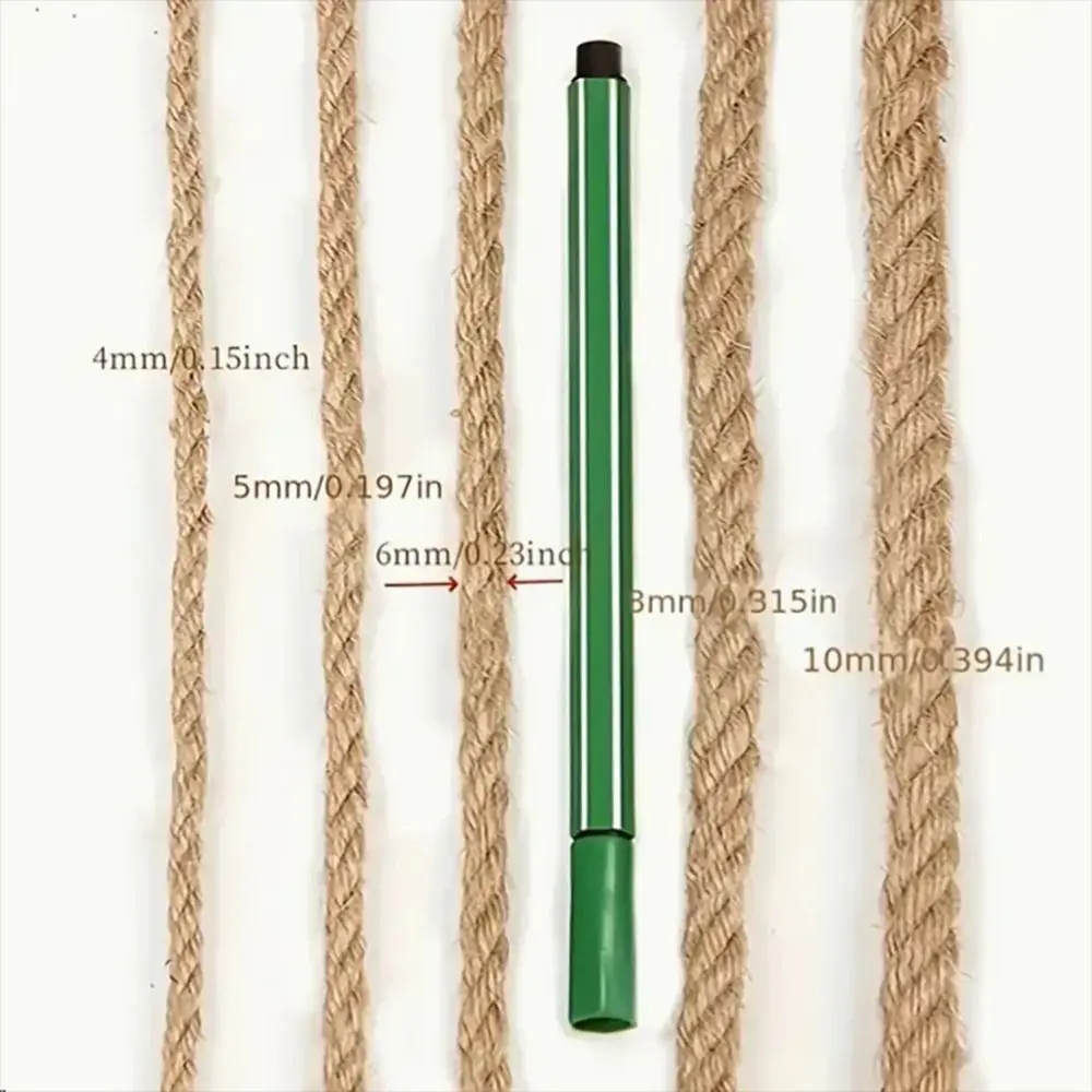 ที่ลับเล็บแมวแบบม้วน 1 ม้วน ทำจากเชือกไซซอลธรรมชาติ ของเล่นแมว ที่ลับเล็บแมว DIY เชือก 10 เมตร อุปกรณ์สัตว์เลี้ยง ป้องกันเฟอร์นิเจอร์