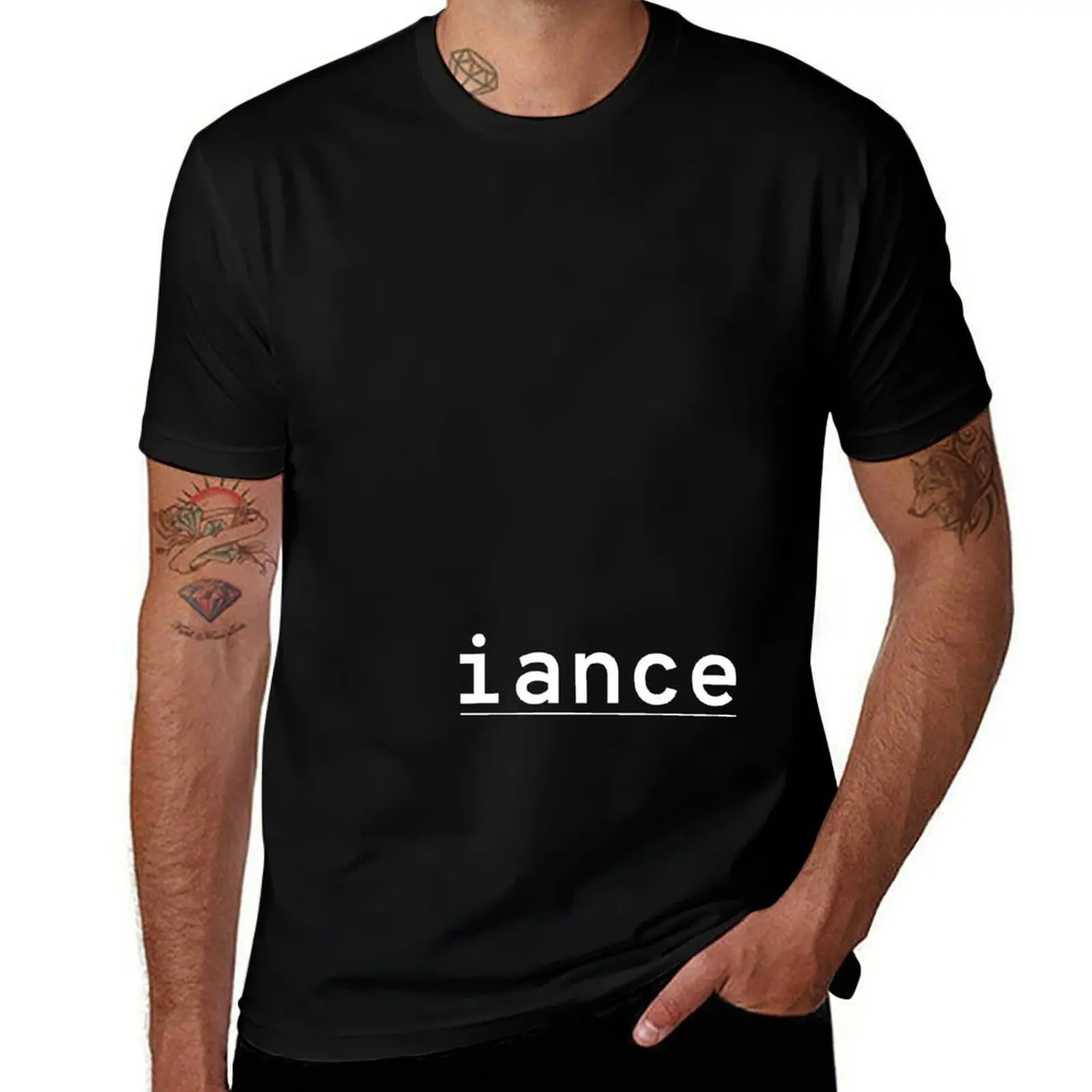 

iance (hanger logo) T-Shirt printed t shirts for man t shirts for man pack cotton man t shirt graphic T-shirt
