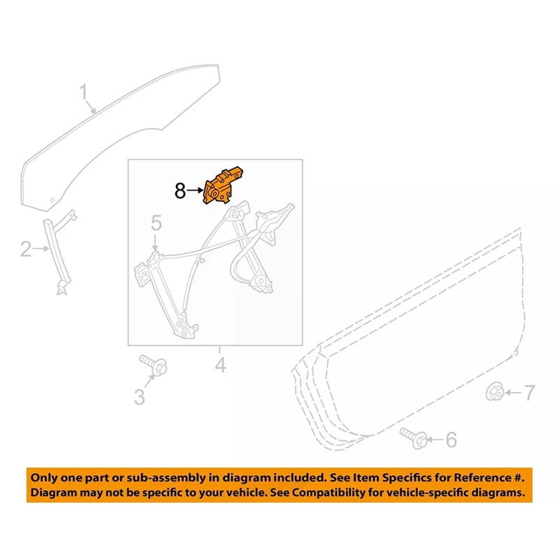 

FR3Z9923394B Car Right Front Window Lifter Motor For Ford Mustang Coupe 2015-2020