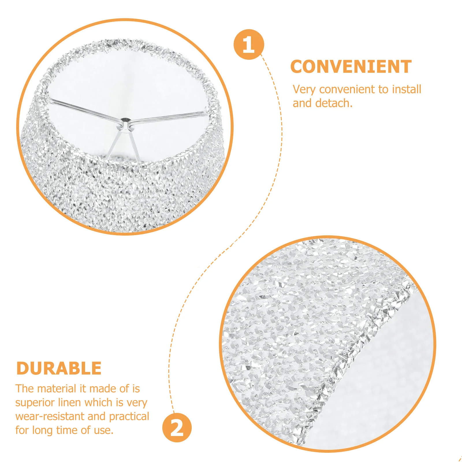 

Cloth Lampshade E14 Drum Lamp Cover For Table Floor Desk Wall Lights Replacement Vintage Light Accessory