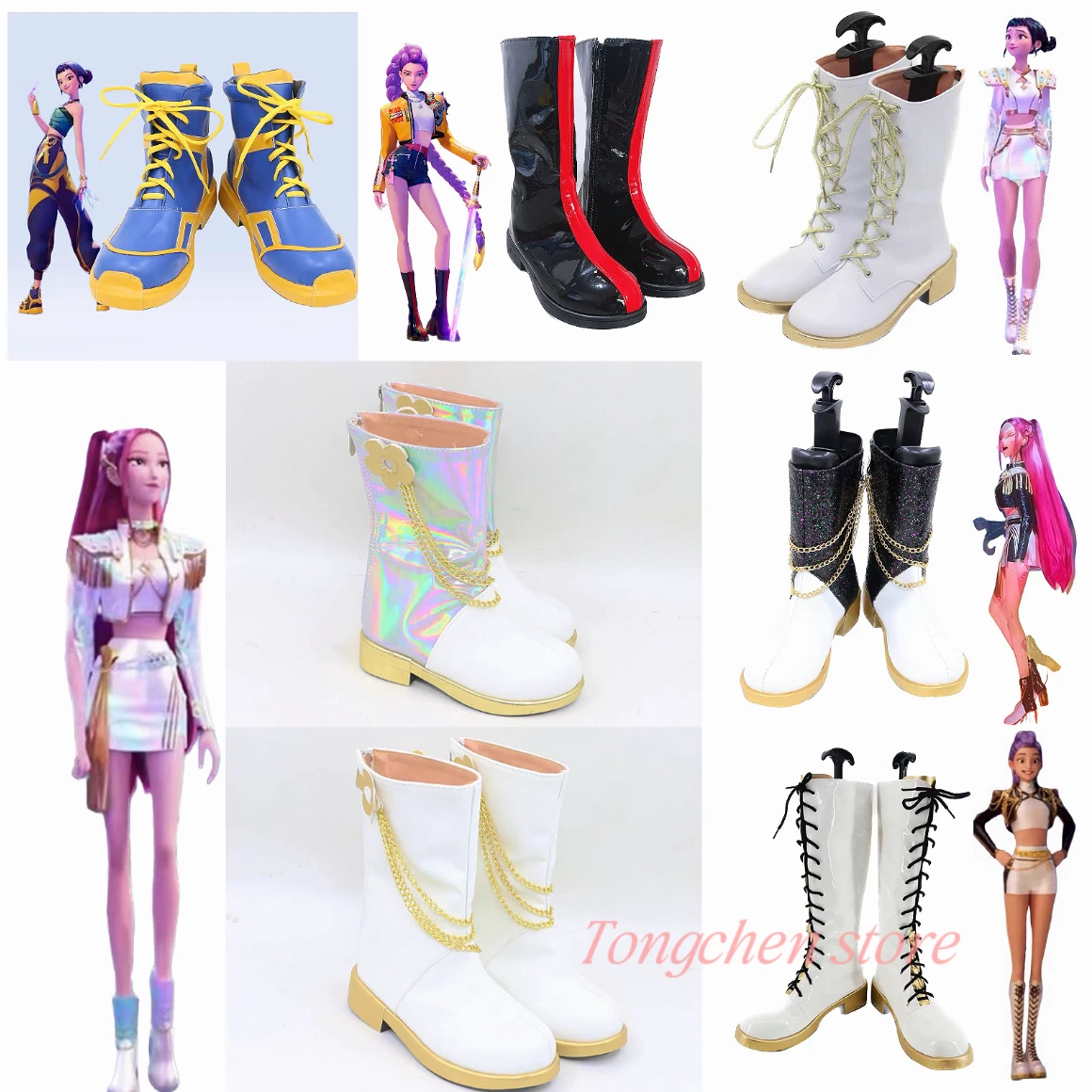 

Детские ботинки Zoey Mira Rumi, обувь для косплея, обувь для взрослых, Хэллоуин, карнавал, K-Pop Hunters, группа для девочек, роль идола