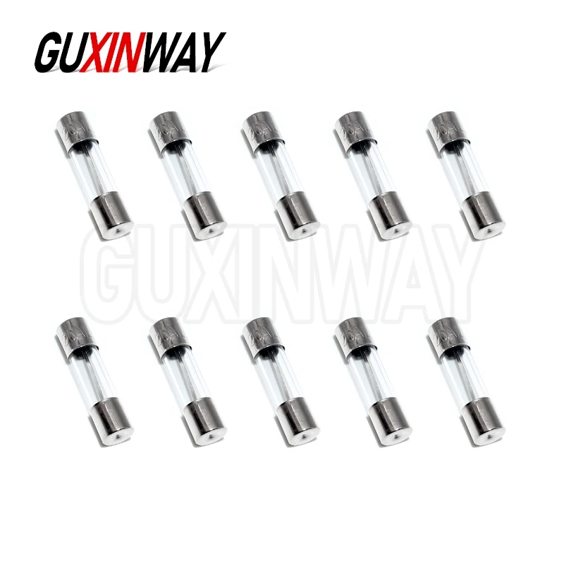 10pcs/Lot Glass Tube Fuse 5x20MM 6X30MM 0.1A 0.2A 0.5A 1A 2A 3A 4A 5A 6.3A 7A 8A 10A 12A 15A 20A 30A 25A 250V Fast Blow Fusibles