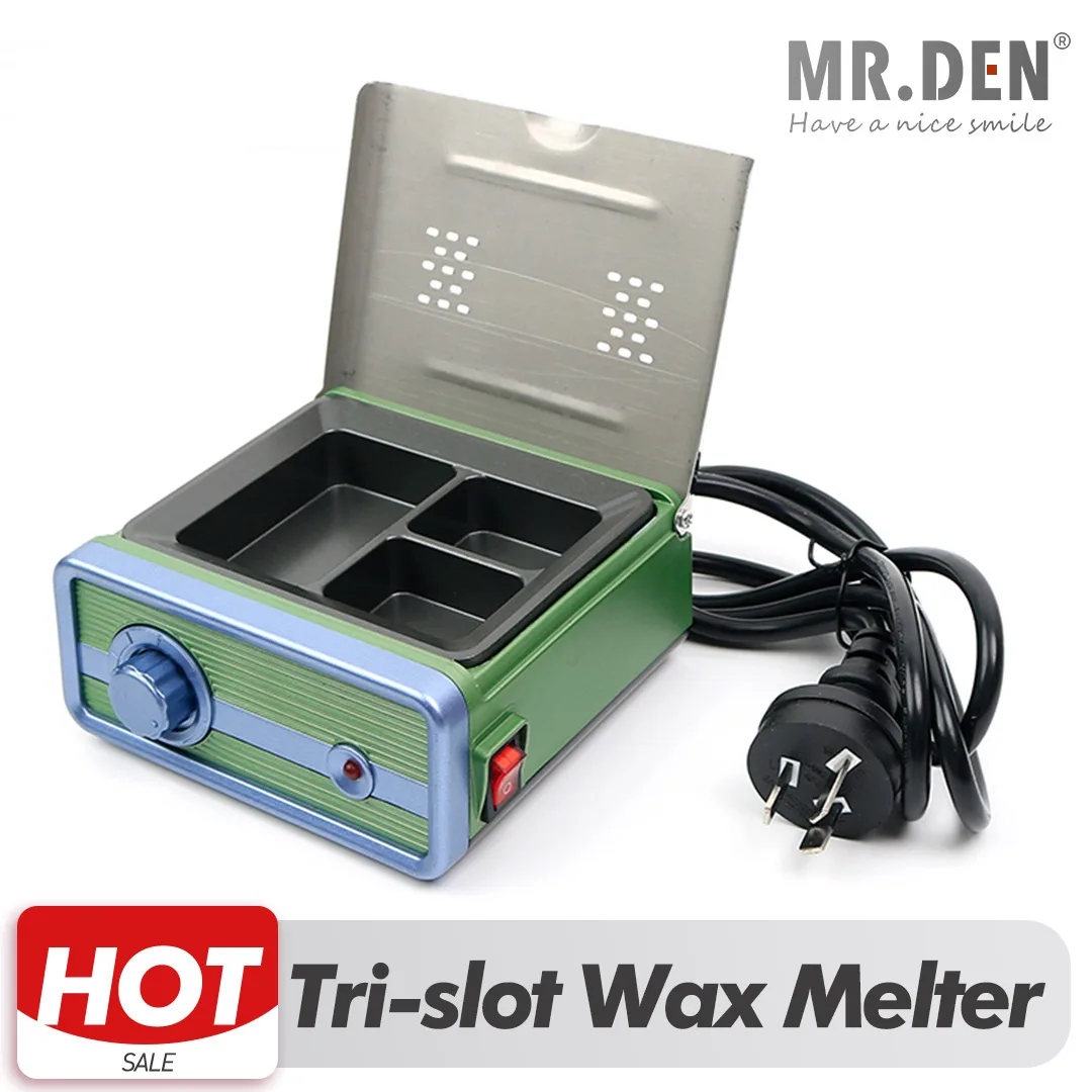 MR DEN Dental Three-slot Wax Melter Automatic Temperature Control Wax Melter 300W Wax Melter Dental Wax Melter 220V/110V