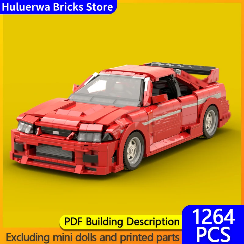 

Speed Hypercar Model MOC Building Bricks Skyline GTR Hypercar Modular Technology Gifts Holiday Assemble Children Toys Suit