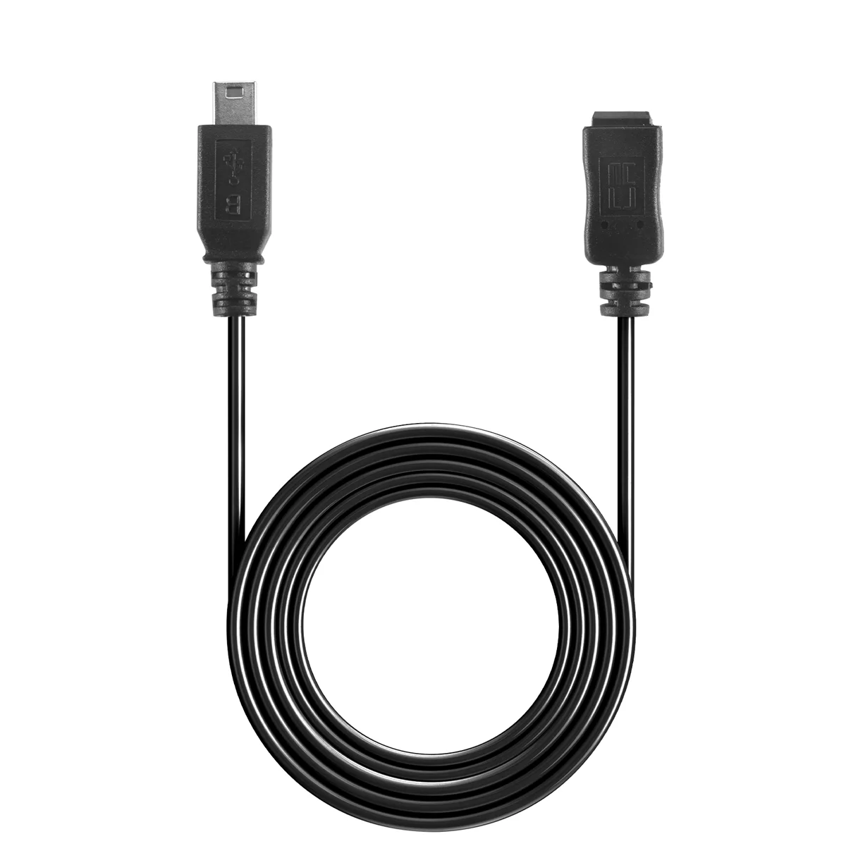 1.5m Mini USB B 5 pinos macho para fêmea cabo de extensão adaptador preto