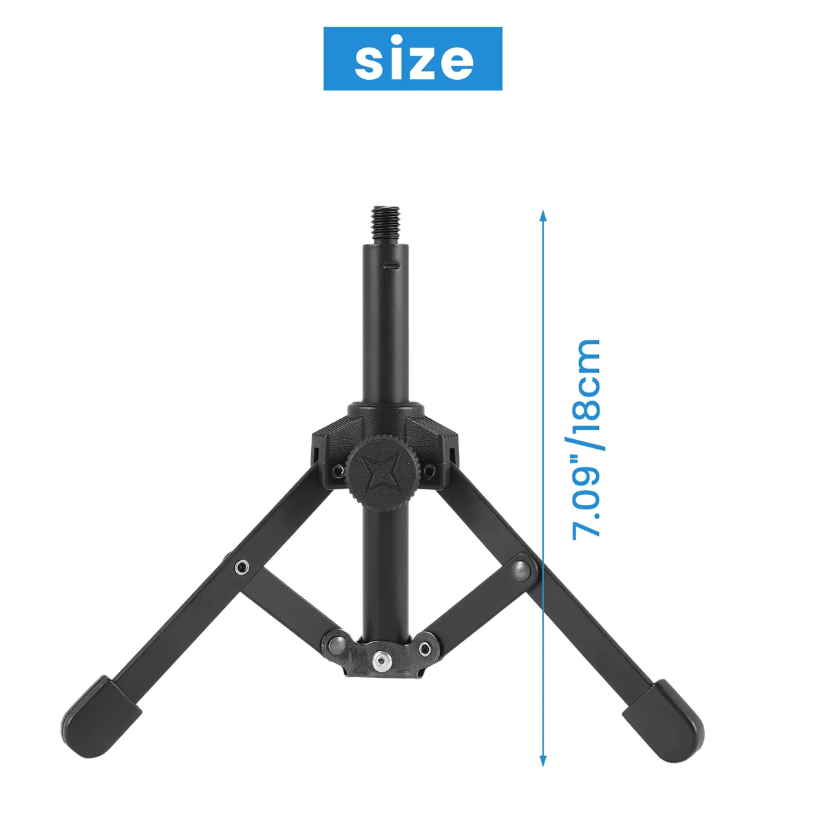 Foldable Tripod Desktop Microphone Stand Holder for Podcasts, Online Chat, Conferences, Lectures,Meetings, and More