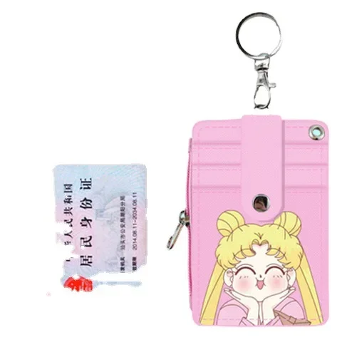 Disney-Porte-cartes portable Anime, carte de campus, point de dessin animé, coque de carte d\'identité, étui en cuir, sac de bus, cadeau, 2023