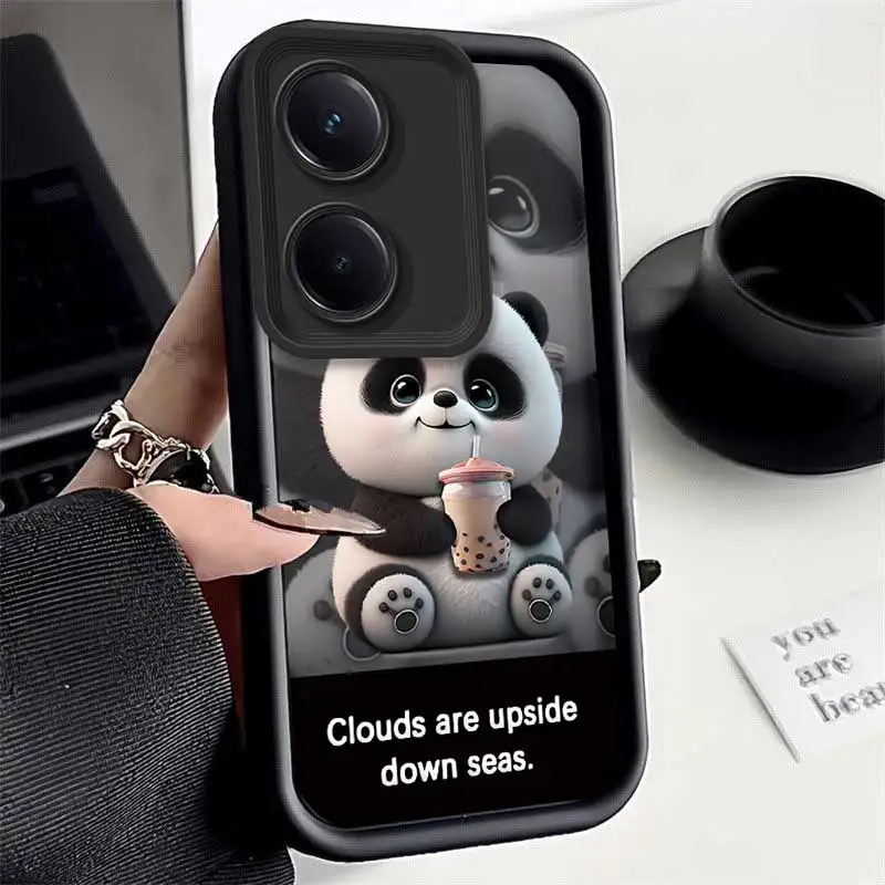 Y100 Panda Cloud Sea Sky Eye Ladder Phone Case For VIVO Y91 Y89 Y85 Y78 Y77 Y76 Y75 Y67 Y66 Y65 Y56 Y55 Y52S Y50 Y38 Cover