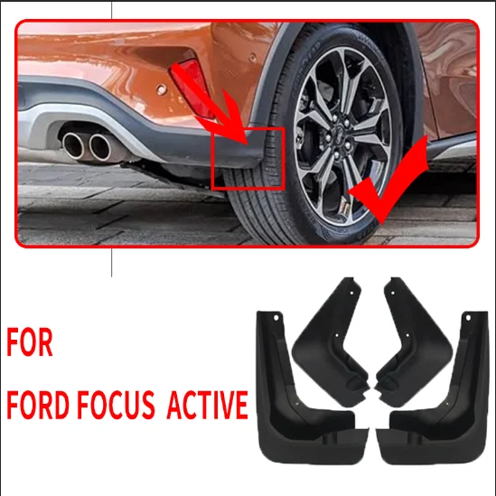 Car Mud Flaps for Ford Focus Active MK4 2019 2020 2021 2022 2023 Mudflap Splash Guard Fender Mudguards Auto Styling Accessories