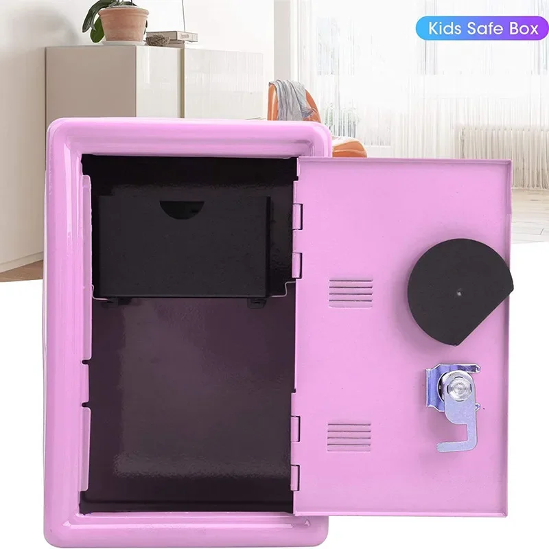 Children Mini Key Money Storage Case Simulation Safe Box With Key Lock Money Jewelry Locker Metal Innovation Presents Supplies