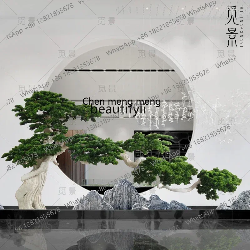 Welcome pine simulation tree Luo Hansong indoor landscaping hotel landscape floor green plant ornament