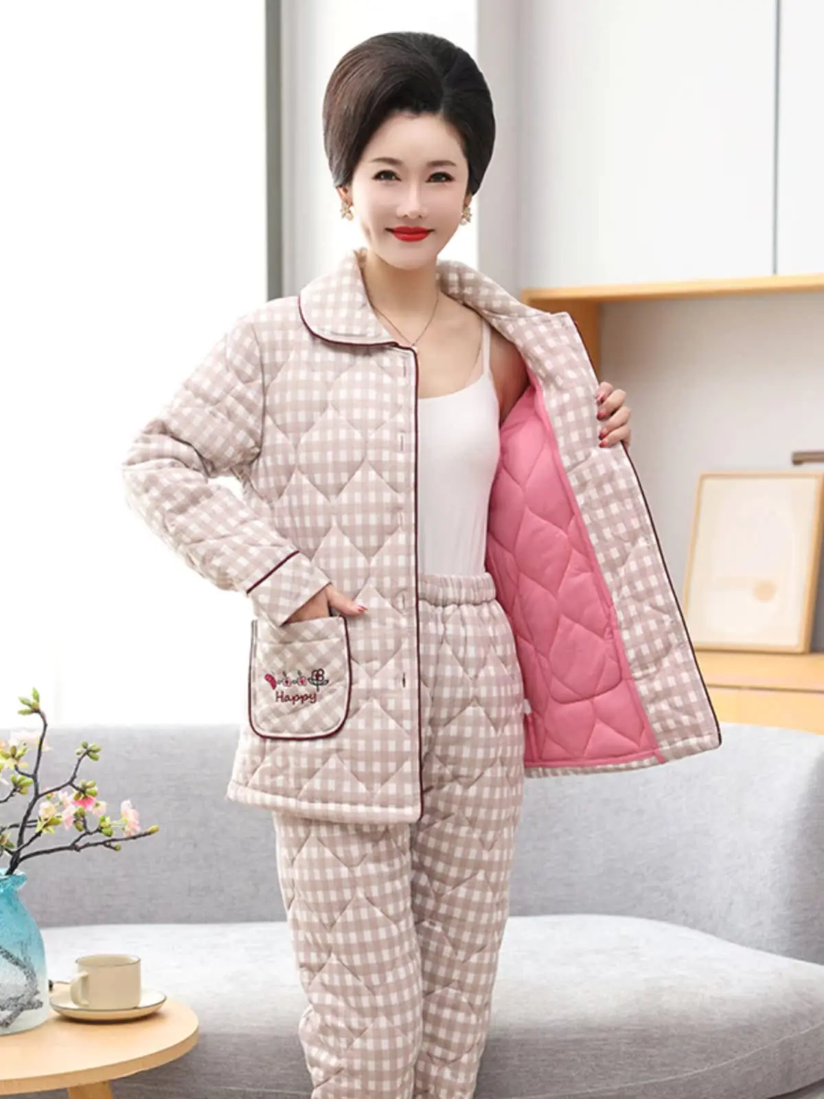 thickened-three-layer-pure-cotton-knitted-sleepwear-for-middle-aged-mothers-winter-home-clothes-warm-ladies'-nightgown