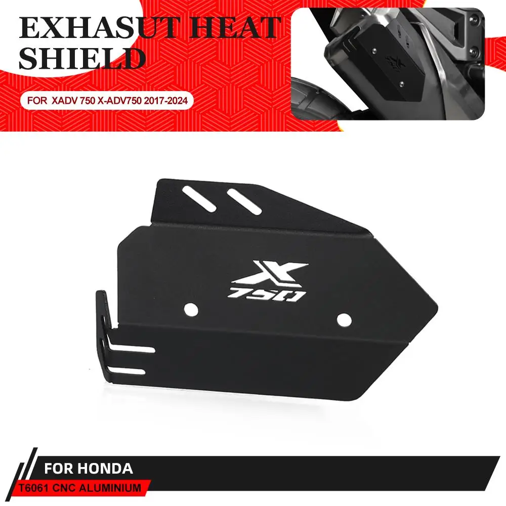 Für HONDA X-ADV 750 XADV 750 X-ADV750 2021 2022 2023 2024 2025 2026 Auspuff-Schalldämpfer-Abdeckung Schutzvorrichtung Hitzeschutzschild