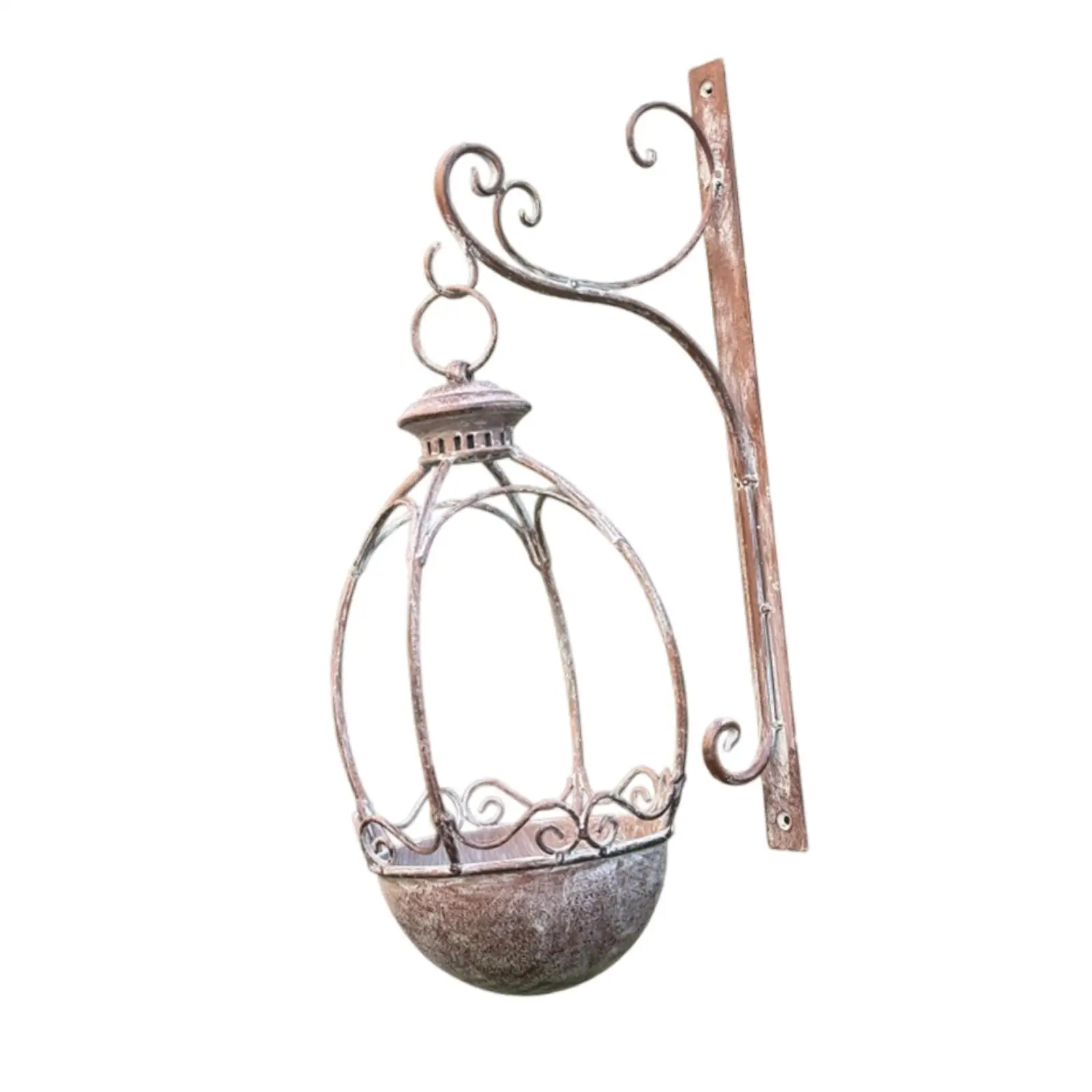 

Decorative Metal Wall Mounted Plant Holder Balcony Railing Planter Basket for Garden Accessories Decoration