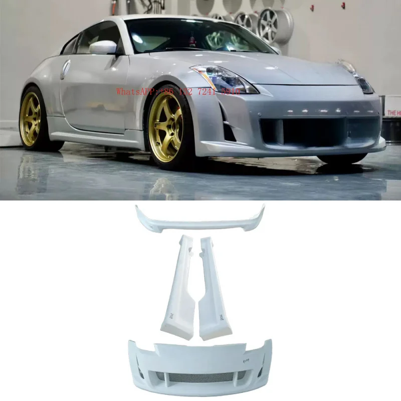Fit Full Body Kit Front Bumpers Side Skirts Rear Diffuser