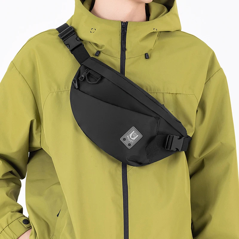

Men's large capacity waist bag - foldable, lightweight, perfect for outdoor, hiking, commuting, and sports waist bags
