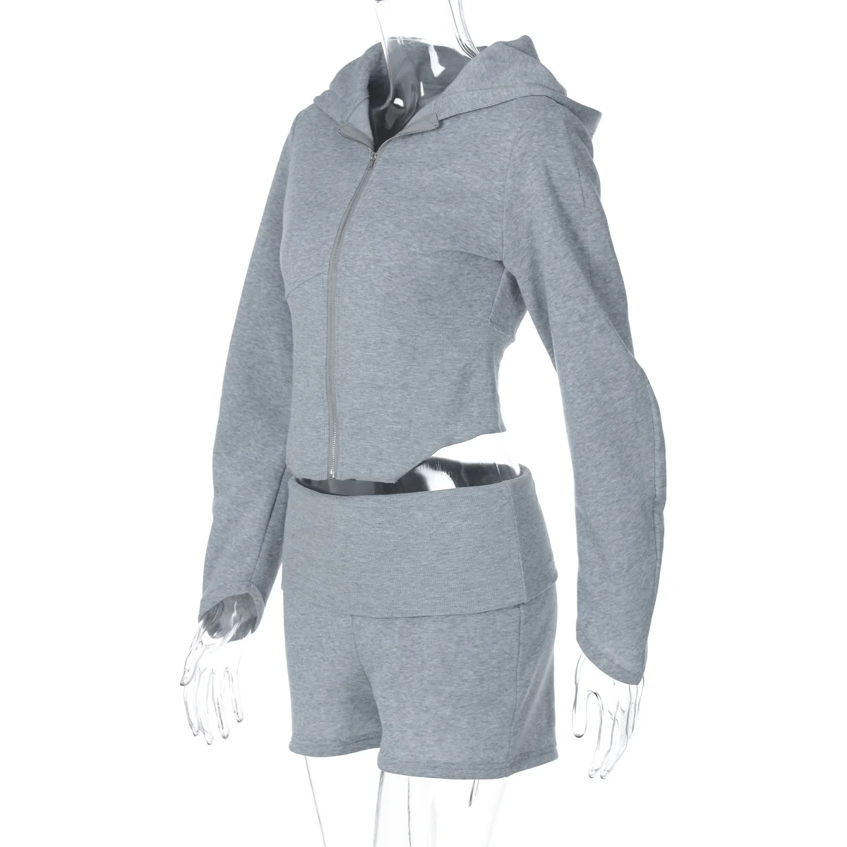 2 peças conjunto sexy moda feminina 2025 outono inverno feminino y2k manga longa topos e shorts terno conjuntos de treino outfit