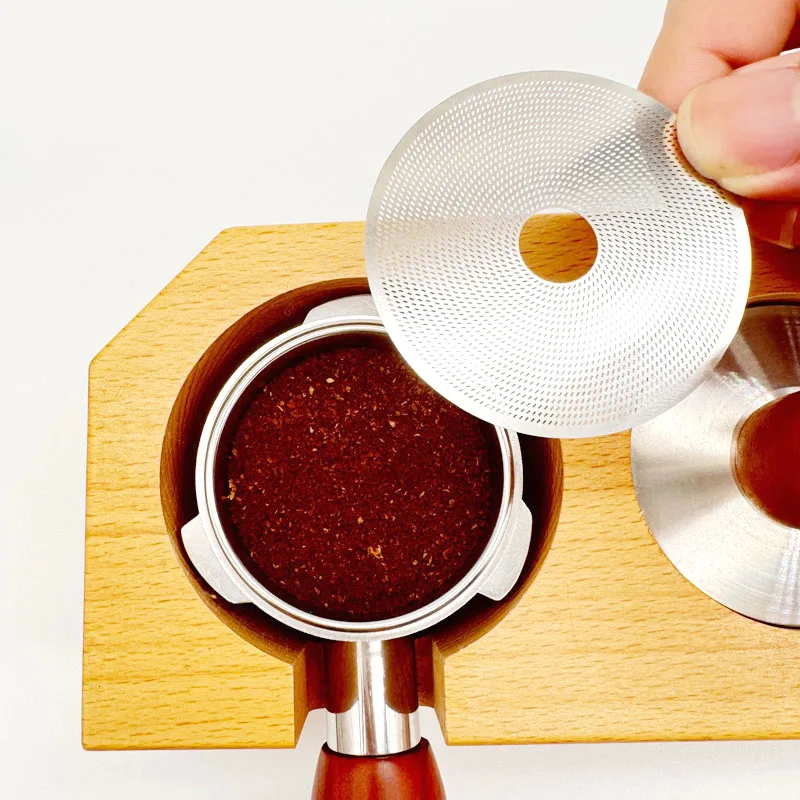 2Pcs/Set 51/53/58mm Coffee Puck Screen 304 Stainless Steel Filter Mesh Screen For Portafter Basketball Espresso Accessories