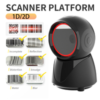 2D Barcode Scanner Wired Desktop Scanning Platform Auto QR code Data Matrix PDF417 Bar code Reader USB For Retail Supermarket