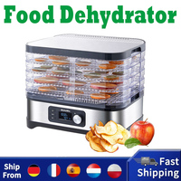 BioloMix BD1200 Food Dryer Dehydrator, 5 Trays, BPA FREE, Digital Timer, Temperature Control, for Fruit Vegetable