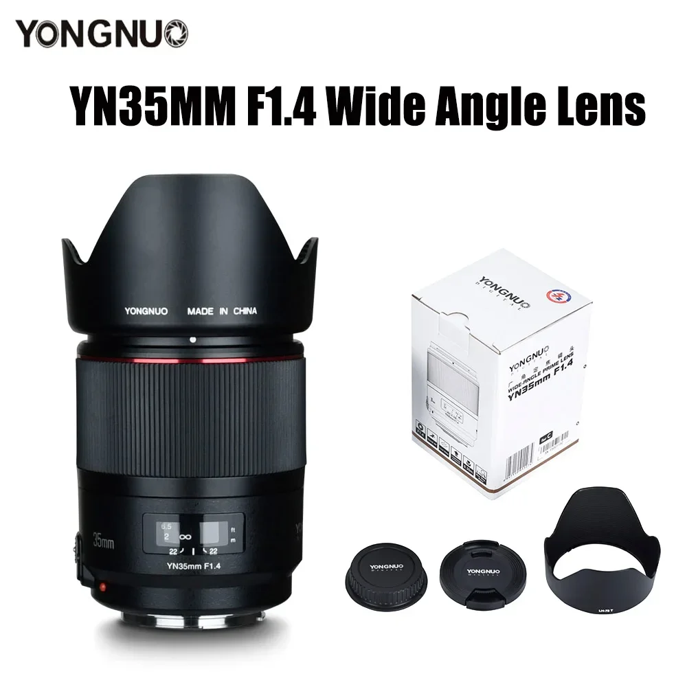 YONGNUO YN35MM F1.4 Wide Angle Lens for Canon 5DII 5D 500D 400D 600D 60D Lens for Canon DSLR Camera Lens