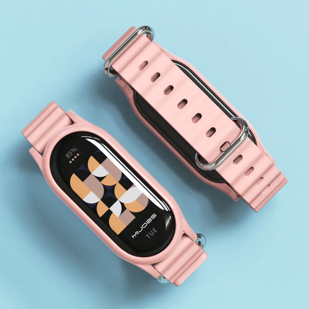 Watch Band for Mi Band 9 Strap Waterproof Wristband Replacement for Xiaomi Miband 9 Correa Silicone watchband Accessories