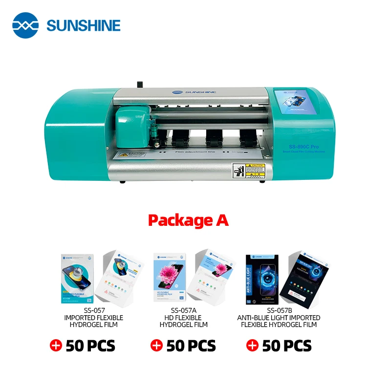 

SUNSHINE SS-890C Pro Dual Intelligen автоматическая машина для резки Гибкая Гидрогелевая пленка для машинного инструмента резак Защитная пленка для экрана