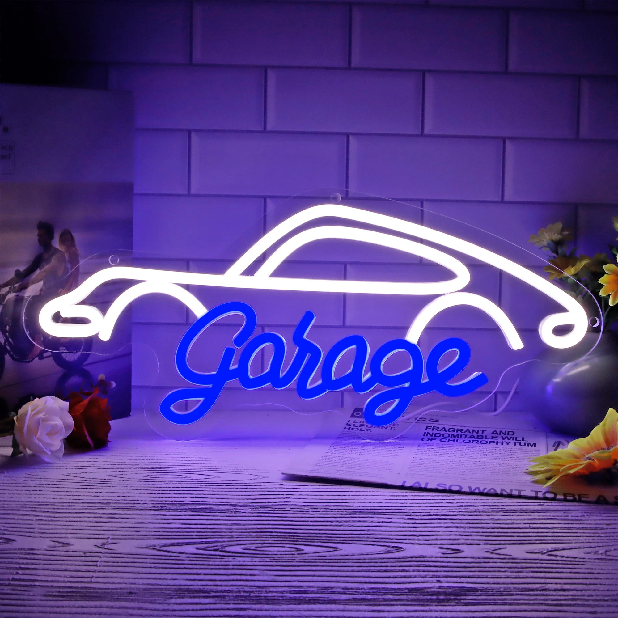 

Garage Neon Sign Led Lights Car Repair Shop Neon LED Sign Game Room Decor Wall Automotive Workshop Busigness Sign Neon Lights