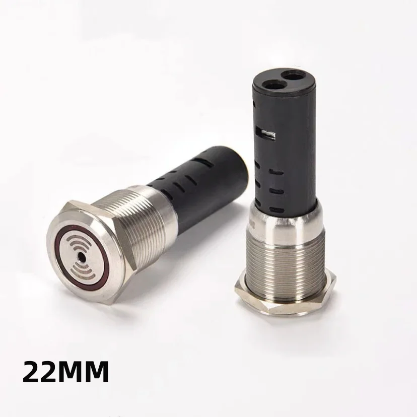 1pcs 22mm 12V/24V/220V Intermittent Buzzer Metal Pulse Waterproof Oil Band Red LED Lamp Flashing Buzzer