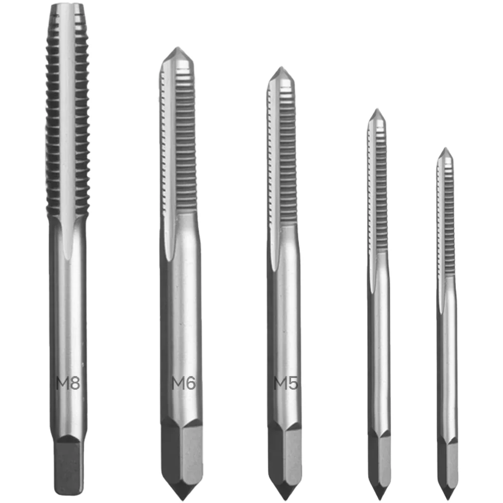 Hand Operated Tap and Die Set M6 M10 Straight Flute Threading Tools Compatible with For Metalworking and Repair Work