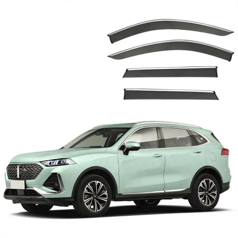 

Car Window Visor Side Window Deflector Car Rain Visor Guard Awnings & Shelters For Wey Latte Coffee 02 2022 2023