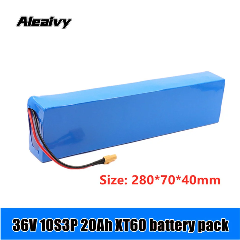 

36V10S3P 20Ah 18650 battery pack suitable for electric bicycles, electric cars, motorcycles, equipped with 20A BMS 350W 500W