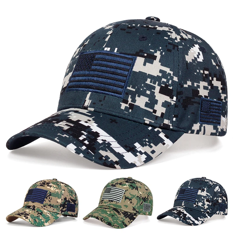 Unisex Army flag Of The United States Embroidery Baseball Caps Spring and Autumn Outdoor Adjustable Casual Hats Sunscreen Hat