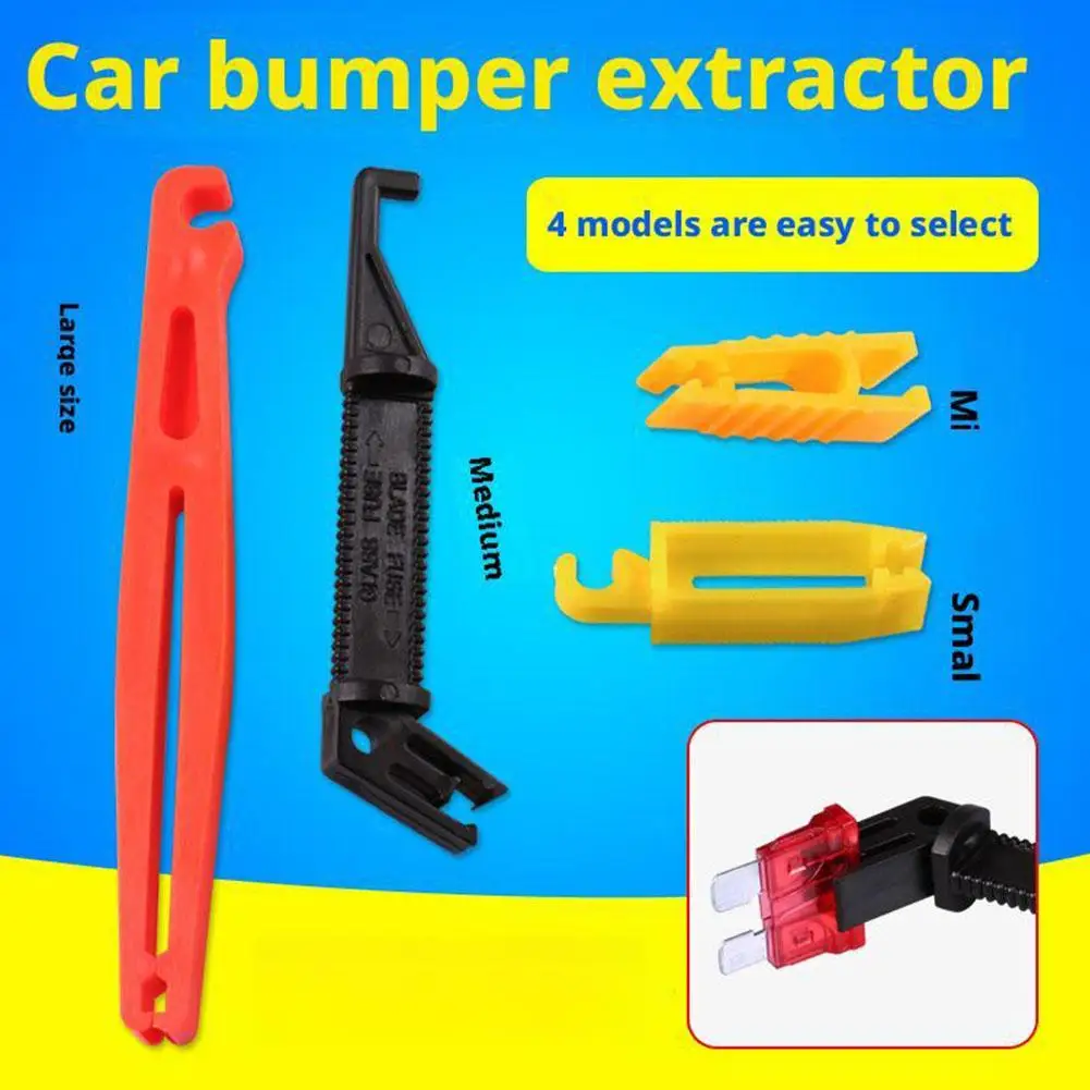 

4 Pieces Micro Car Fuse Fetch Clips Car Fuse Extractor Tweezers Plastic Remover Plier Fuse Tool Installation D6F0