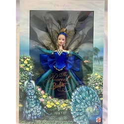 Original Barbie Doll The Peacock Birds of Beauty 1998 Princess Feather Clothing Dress Up Toys for Girl Limited Collector Edition