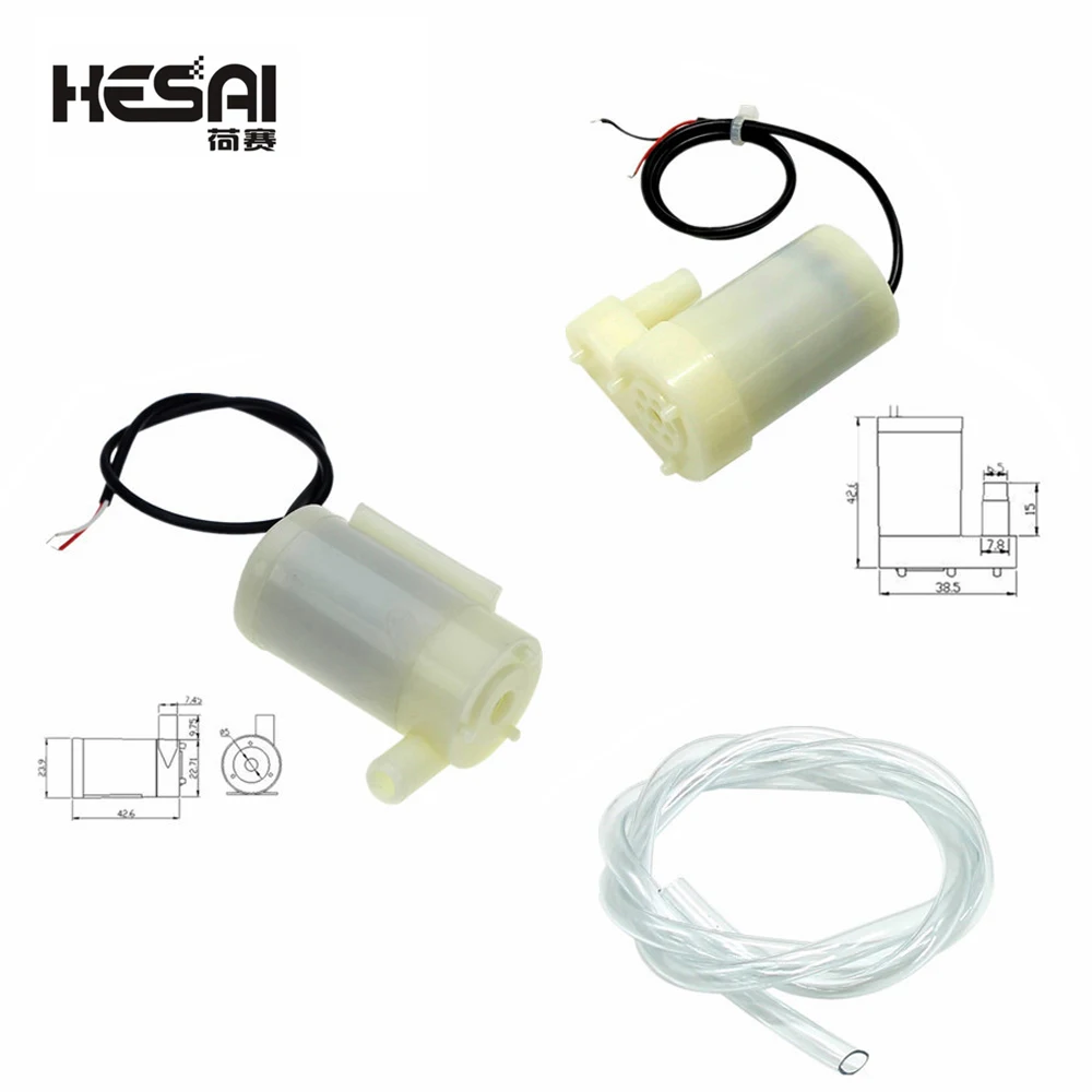 Mini Micro Submersible Water Pump DC 2.5-6V Low Noise Brushless Motor Pump120L/H DIY Kit