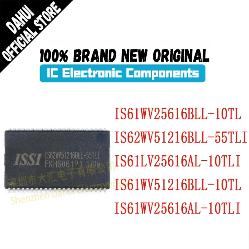 

IS62WV51216BLL-55TLI IS62WV51216BLL-55 IS62WV51216BLL IS62WV51216 IS62WV IS62 IC Chip SRAM TSSOP-44