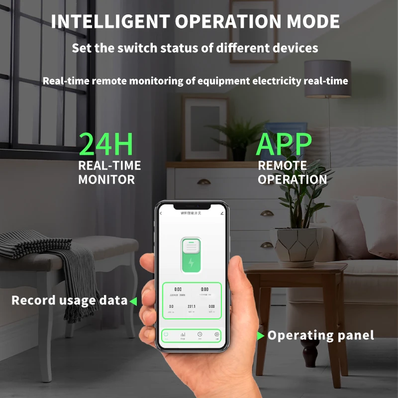 Tuya WiFi disjuntor, interruptor de energia inteligente, 16A, Homekit com temporizador, 1P, 63A, Gangbei