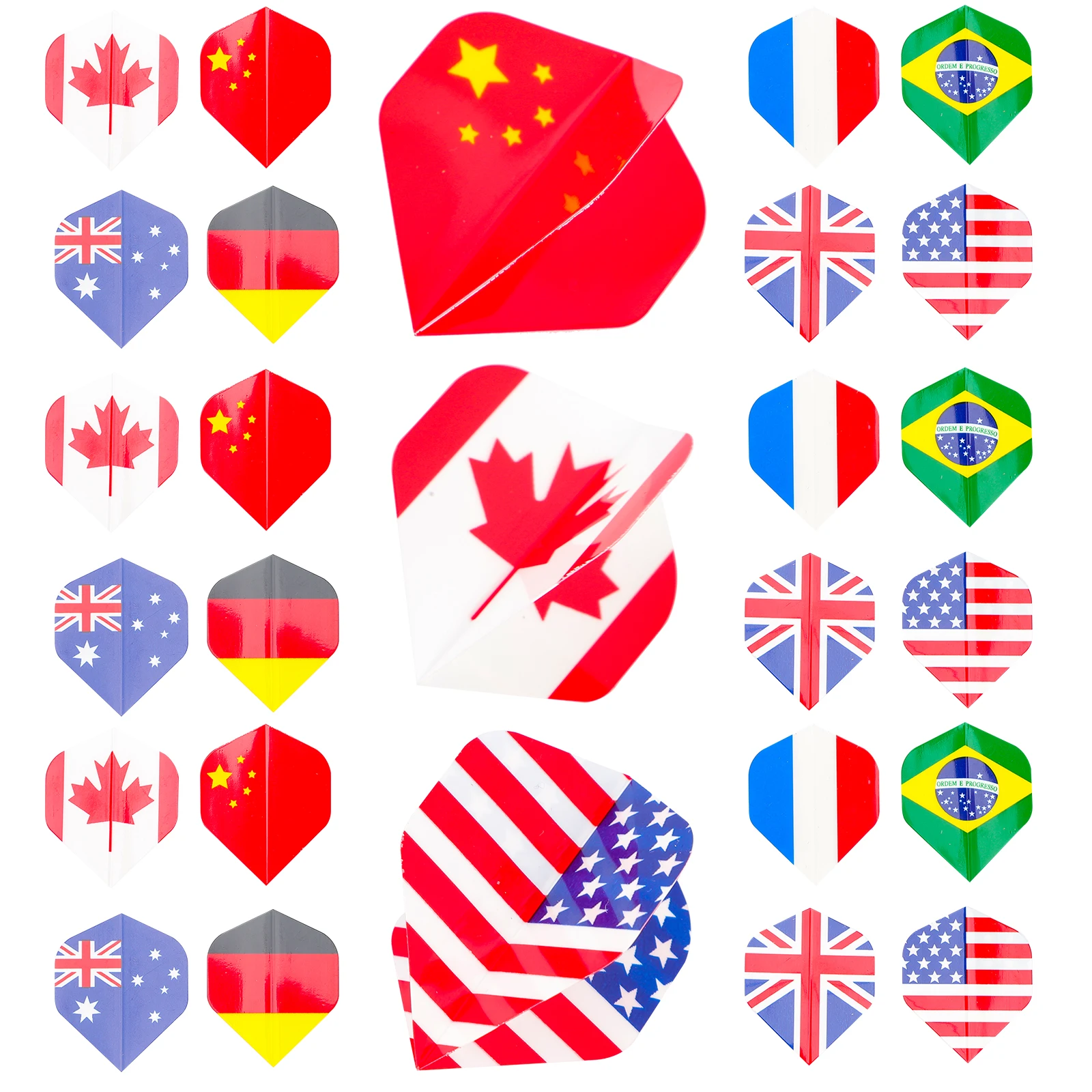 

27 Pcs Dart Wings Tails for Smooth Flying Flight Accessory Portable Replacement The Cross Flights