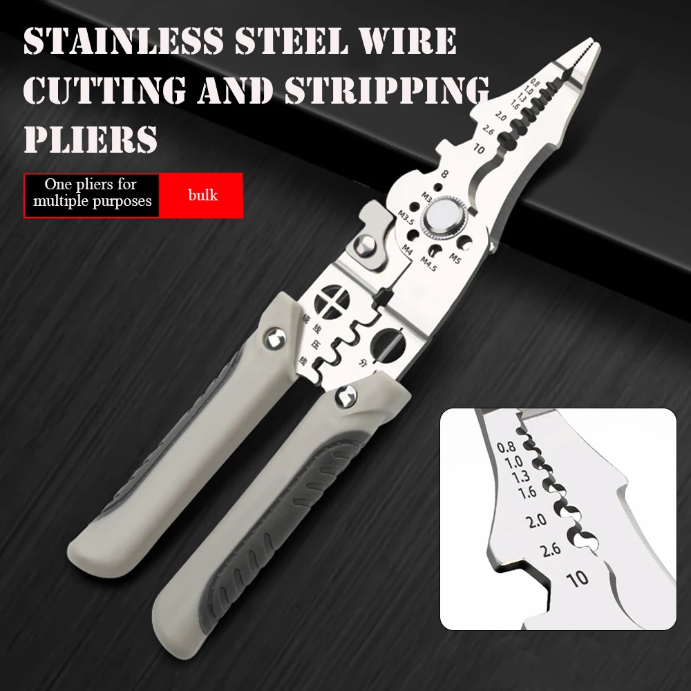 

Pointed Head Wire Stripping Pliers Portable Cable Wire Crimping Pliers For Motor Repair