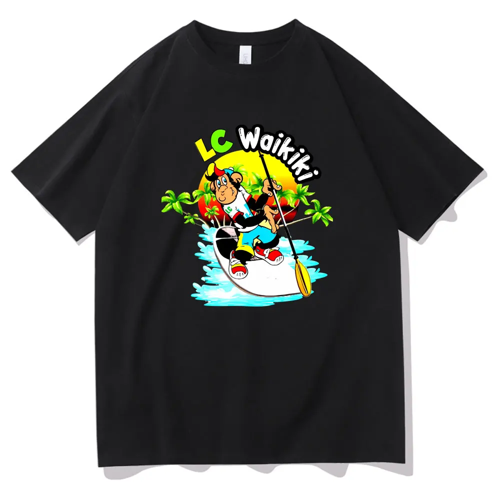 Funny Boating Lc Waikiki Monkey Graphic T-shirt Summer Male Casual T Shirts Men Women's Fashion Oversized Short Sleeve Tshirt